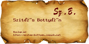 Szitás Bottyán névjegykártya
